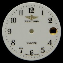 Original Vintage Breitling Quartz Enamel Watch Dial