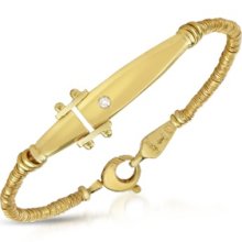 Orlando Orlandini Designer Bracelets, Diamond 18K Gold Bracelet