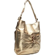 Orvieto Estel Park Retro Lucido Leather Handbag Shiny Birch - Orvieto Estel Park Leather Handbags