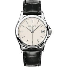 Patek Philippe Men's Calatrava White Dial Watch 5127G-001