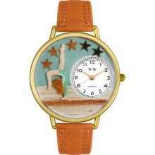 Personalized Gymnastics Unisex Watch - Gold