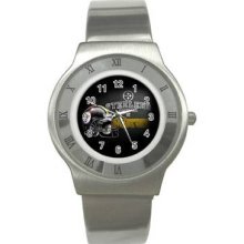 Pittsburgh Steelers Unisex Ultra Slim Stainless Steel Watch 11