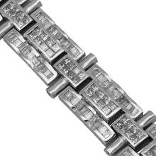 Platinum Mens Diamond Bracelet 18.80 Ctw