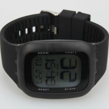 Porpular Touch Screen Silicone Band Digital Led Wrist Watch Black