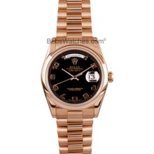 Pre-Owned Mens Rolex President 18k Rose 118205