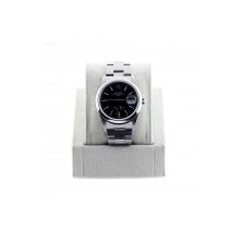 Pre-Owned Rolex Date 15200 Stainless Steel Menâ€™s Watch with Black Dial