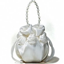 Pretty Lady's Roses Satin Evening/wedding Handbag (5colors)