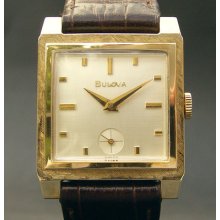 Promotion 1965 Vintage Bulova 17j 10cl Thin Florentine All Original Swiss Men