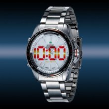 Quartz Weide Led Digital Analog Mens Diving Sports Xmas Gift Watch D8