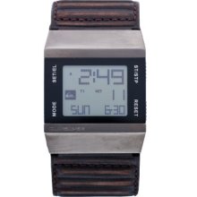 Quiksilver Men's Chapter Digital Watch M141dlubr With Leather Strap