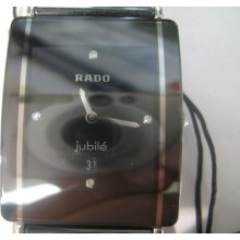 Rado Men's R20486712 Integral Jubile Watch with Black & Stainless Steel Bracelet - Black - Stainless Steel