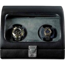 Ragar Double-Watch Winder Genuine Leather - Black