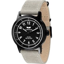 REDESIGNED GRAY/BLACK ALPHA BRAVO CANVAS by Vestal Watch, OS