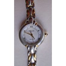 Relic Folio Women Wristwatch By Fossil Quartz Collectible Jewelry Watches Metal