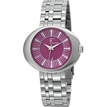 Replay Ladies Purple Dial Stainless Steel Bracelet Watch