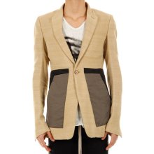 Rick Owens Man Made Italy Patch Pocket Blazer Jacket Sz 50 Ita Ru3750/chtp