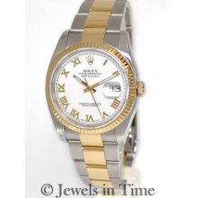 Rolex Datejust 116233 D 18k Yellow Gold & Steel Automatic Mens Watch