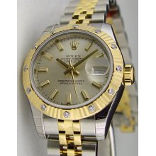 Rolex Datejust Silver Index Dial 179313