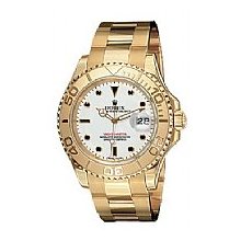 Rolex Mens Unworn Yachtmaster Yellow Gold White Dial