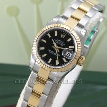 Rolex ss/18k ladys datejust ref 179173