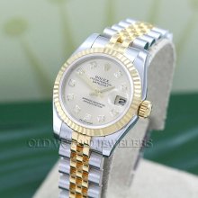 Rolex ss/18k ladys datejust diamond ref 179173