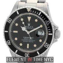 Rolex Submariner Transitional Model Stainless Steel 40mm Black Dial 168000