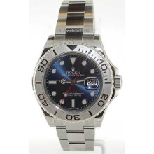 Rolex Yachtmaster 116622 Blue Dial Platinum & Steel Watch Box/papers