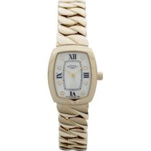 Rotary Ladies Analogue Gold Plated Solid Bracelet Metal Strap Watch Lb02441/40