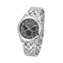 Round Check Chronograph Men Watch