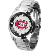 Saint Cloud State Logo- Mens Titan Steel Watch