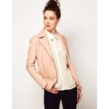 Sara Berman Tailored Panelled Edie Soft Leather Blazer Jacket S 10 Â£300 Designer