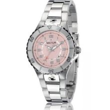 Sector 175 Series Pink Dial Stainless Steel Womens Watch 3253111575