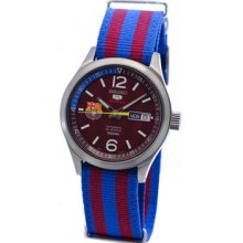 Seiko 5 F.C. Barcelona Mens Automatic Watch SRP305