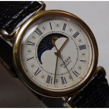 Seiko Ladies Quartz Gold Moonphase Watch