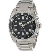 Seiko Men's Kinetic Dive Silver-tone Watch