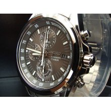 Seiko Mens Titanium Chronograph/tachymeter Watch. Sndc91p1