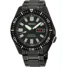 Seiko Skz329k1 Superior Automatic Black Divers Watch Japan Movement 200m Wr