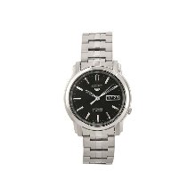 Seiko SNKK71 Mens Watch Stainless Steel Seiko 5 Automatic Black Dial