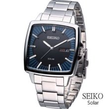 Seiko Spirit Solar Watch Black Blue Sbpx033j