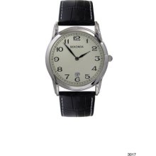 Sekonda Black Leather Strap Unisex Watch Model: 3017.27 Rrp Â£30