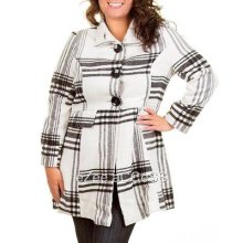 Sexy Womens Plus Size Long Trench Coat Jacket Outerwear Turtle High Neck 1x,2,3x