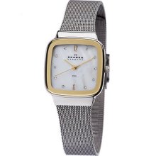 Skagen 3-Hand with Glitz Steel Mesh Women's watch #658SSG