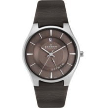 Skagen Brown Leather Band Men's watch