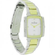 Skagen Ladies Watch - Stainless Steel Strap, Crystal Set