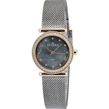 Skagen Women's Grey Mother Of Pearl Dial Watch