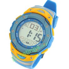 Sky Blue Digital Multifunction Water Resistant Sports Watch