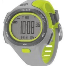 Soleus Mens SR008082 P.R. Grey Digital Dial with Green Polyurethane watch