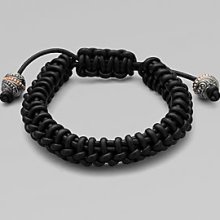 Stephen Webster No Regrets Woven Leather Bracelet - Black