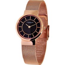 Stuhrling 505 11441 Chantility Swiss Quartz Black Dial Bracelet Womens Watch