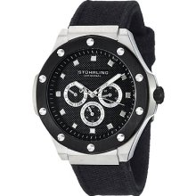 Stuhrling Original Men's 160c2.33dob1 Neo Apocalypse Quartz Black Canvas Watch